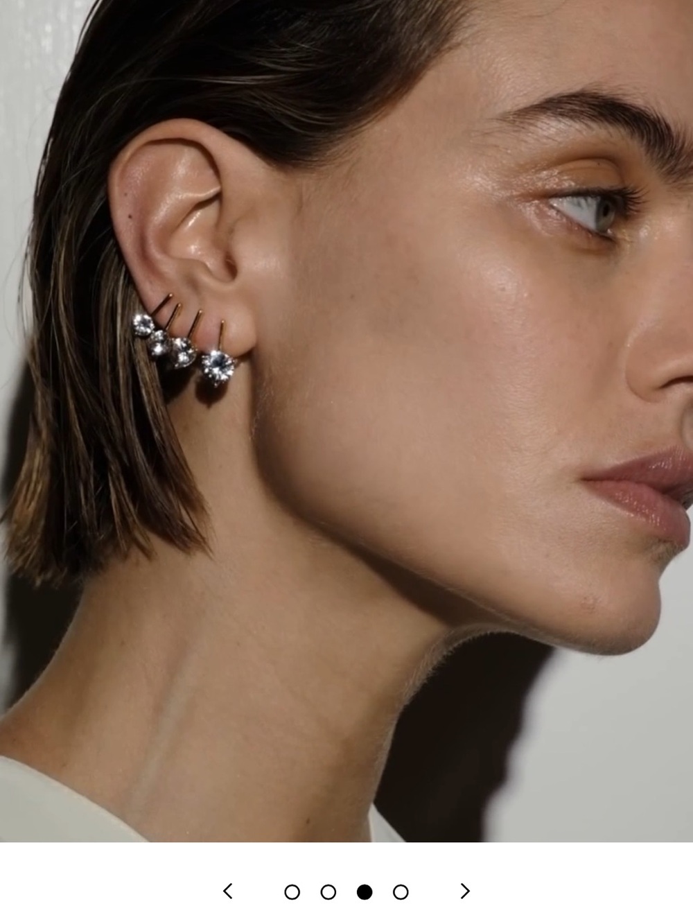 DORSEY HENDRY ROUND-CUT BAR STUD EARRING IN 1.25CT MOISSANITE